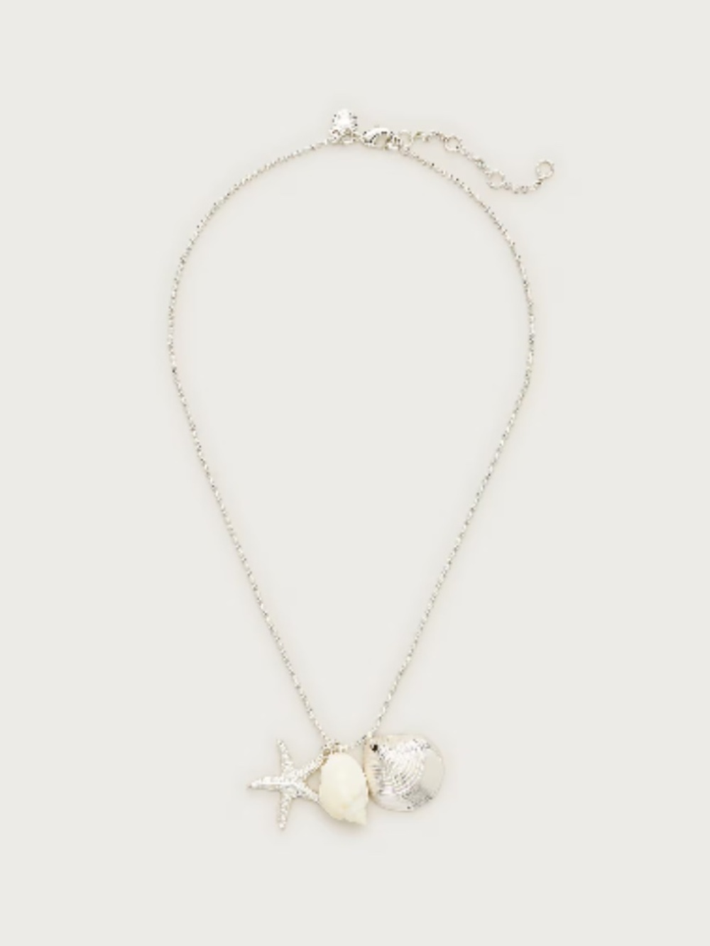 J. Crew Shell charm necklace
